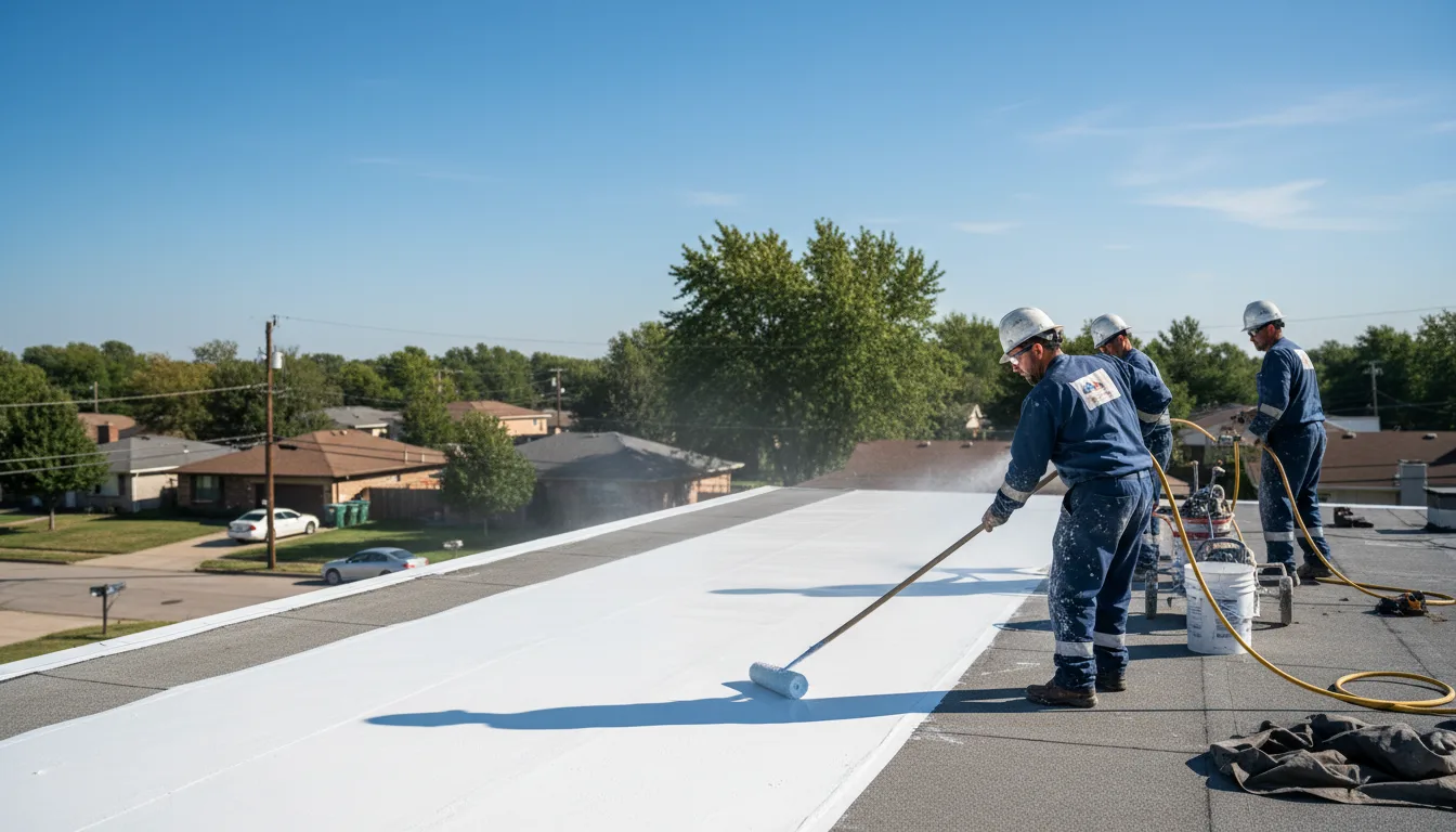 Commercial roof coating in Sellersville, PA near me